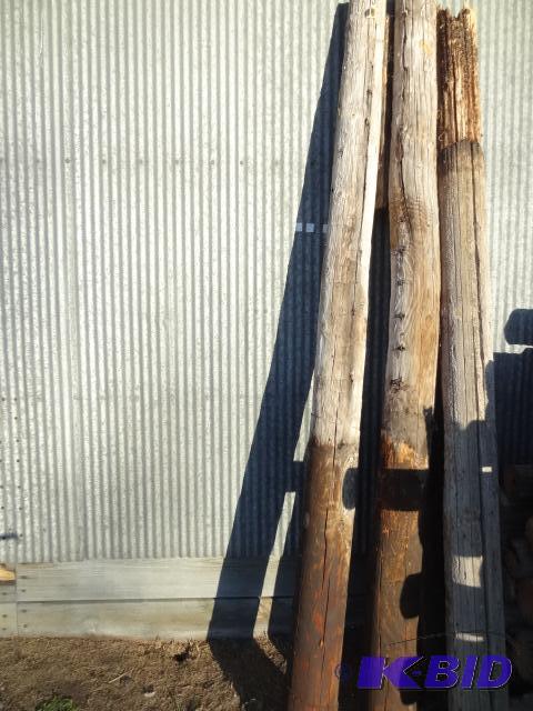 lot 321 image: 3 Wood Fence Posts 96"...