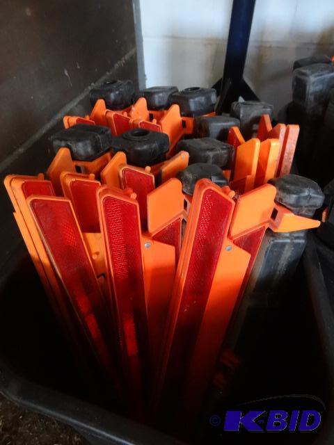 lot 52 image: Gargage can full of Safety Triangles....