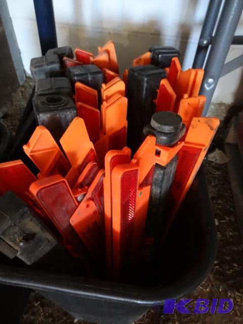 lot 53 image: Gargage can full of Safety Triangles....