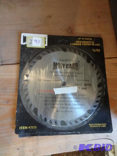 lot 90 image: 10" Saw Blade, New...