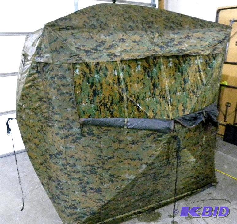 Five Hub Ground Blind, digi-camo, scent conta...