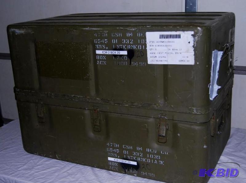 U.S. Military Aluminum XL Medical Storage Che...