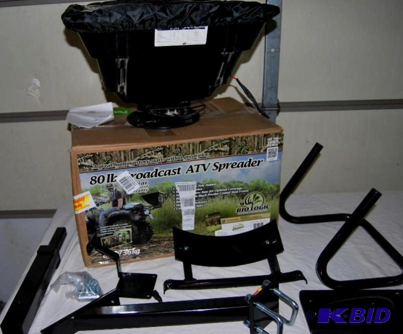 Field Tuff Reciever Hitch ATV 80lb Spreader, ...