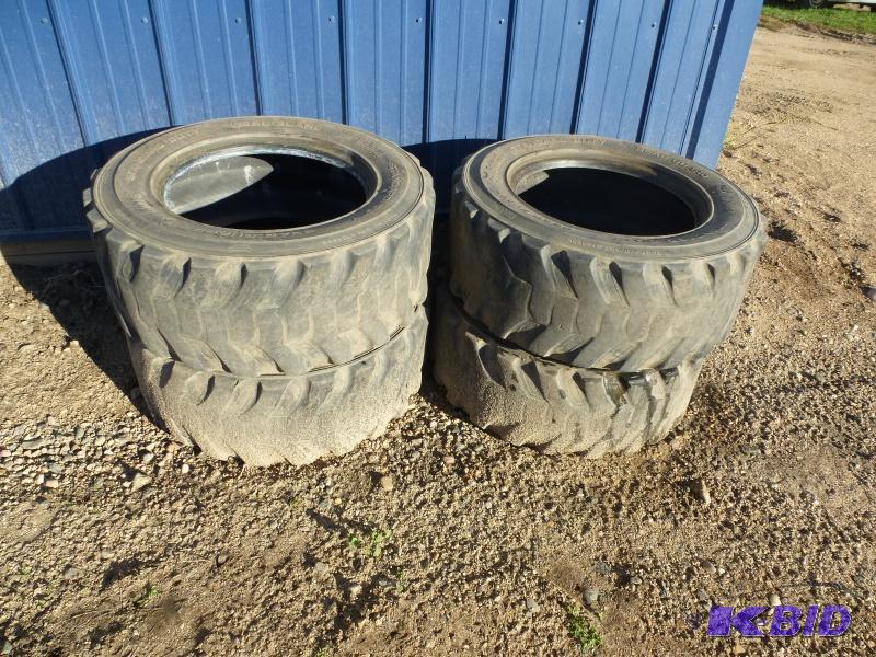 Bobcat Tires Used set 10- 16.5&quot tires S...