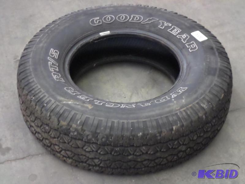 lot 103 image: (1) Goodyear Wrangler P2357515 Tire...