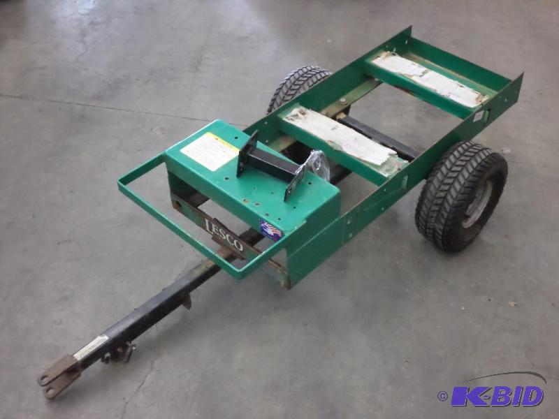 lot 107 image: Lesco Pin-Hitch Sprayer Tank Trailer Frame...