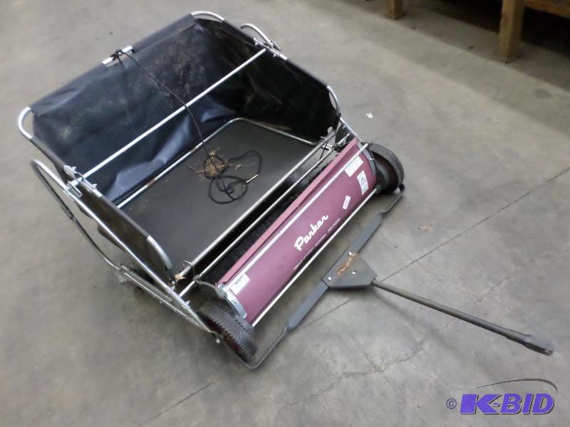 lot 108 image: Parker Trailette TE-9036 Pin-Hitch Lawn Sweep...