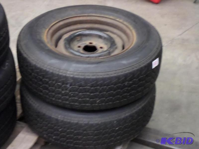 lot 123 image: (2) Michelin P2257015 Tires Of Ford Rims...