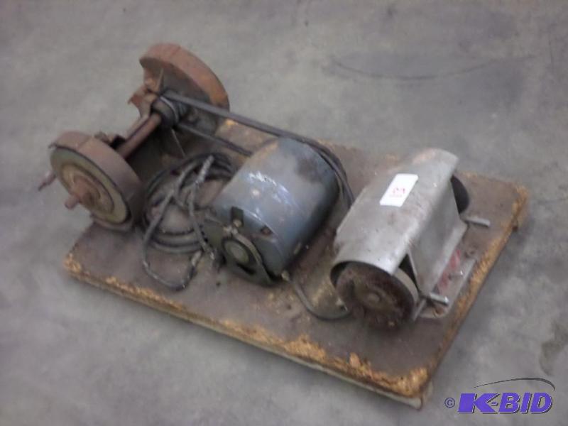 lot 13 image: 120Volt Grinder Set, (4) Total Grinding Wheel...