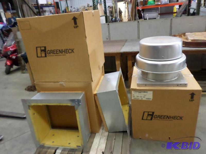 lot 132 image: (3) New & (1) Used Greenheck Commercial R...
