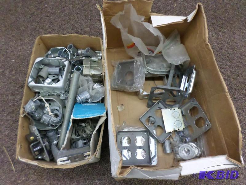 lot 45 image: Box Of Misc Electrical...