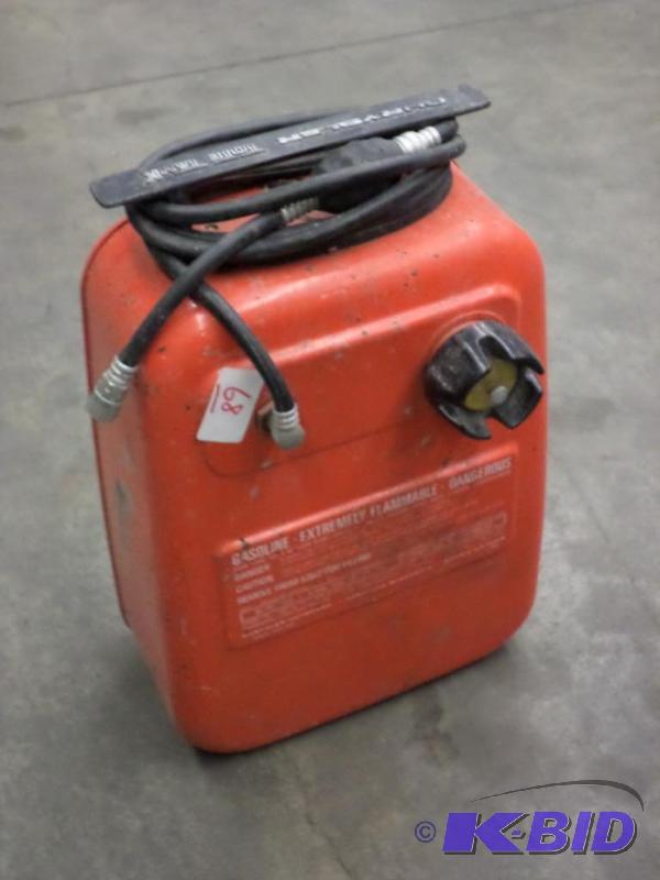 lot 68 image: 5-Gallon Steel Outboard Motor Fuel Tank...