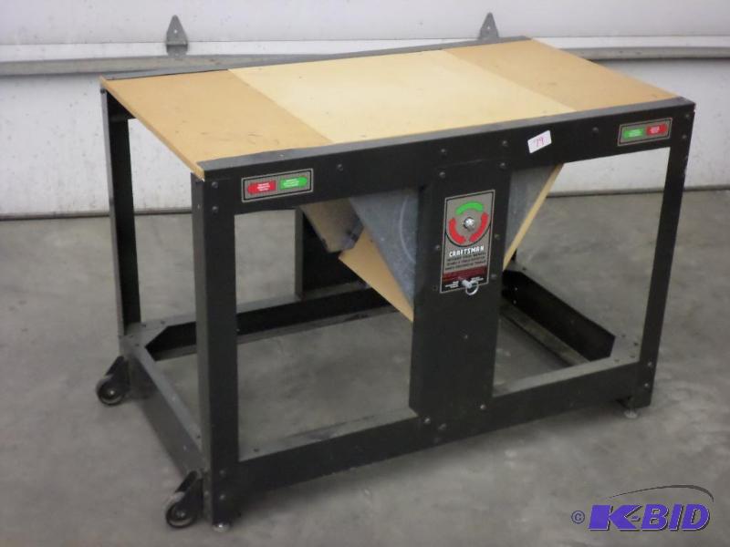lot 79 image: Craftsman Rotary Tool Bench, (3) Tools On One...
