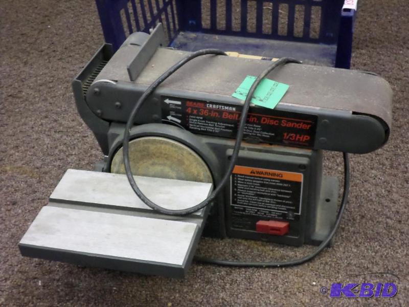 lot 85 image: 4&quotx36" Belt6" Disc Sander, 1...