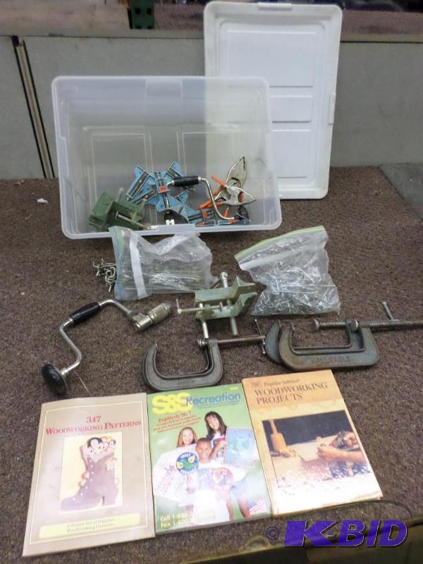 lot 95 image: Tote Of Misc Hand Tools, Acessories, Hardware...