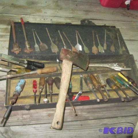 Drill Bits, Chisels, Tools