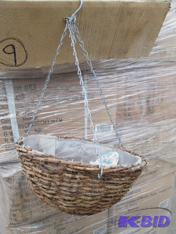 lot 45 image: 14 Woven Rope Basket