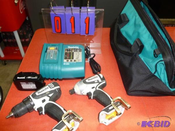Makita 18 volt tool kit. Has 12&quot drill ...