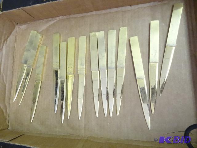 Brass Letter Openers Qty 14...