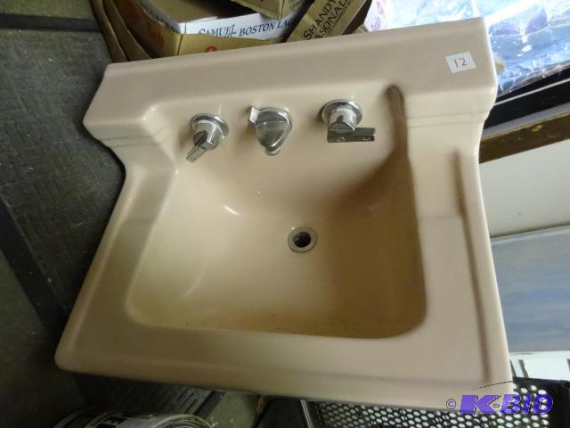 Vintage Porcelain Bathroom Sink. Good Shape...
