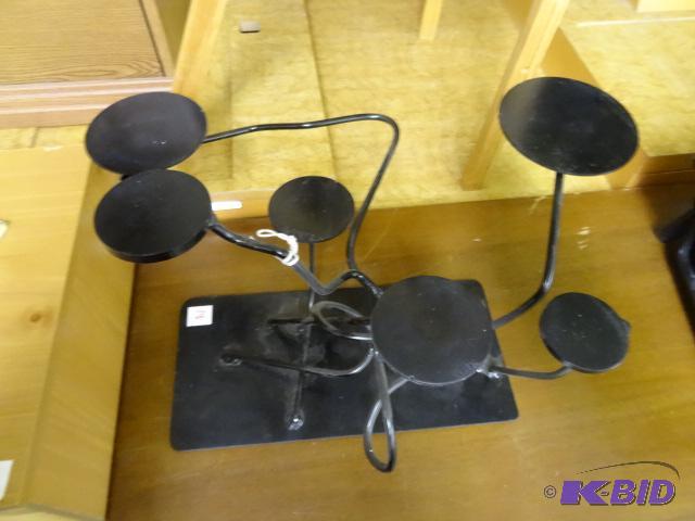 Metal Pillar Candle Stand Holds 6 Candles...