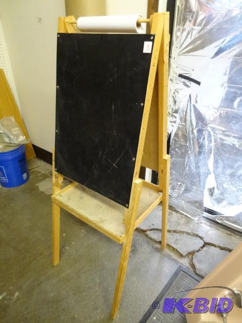 Wood Fold up Childrens Chalk BoardWhite Boar...