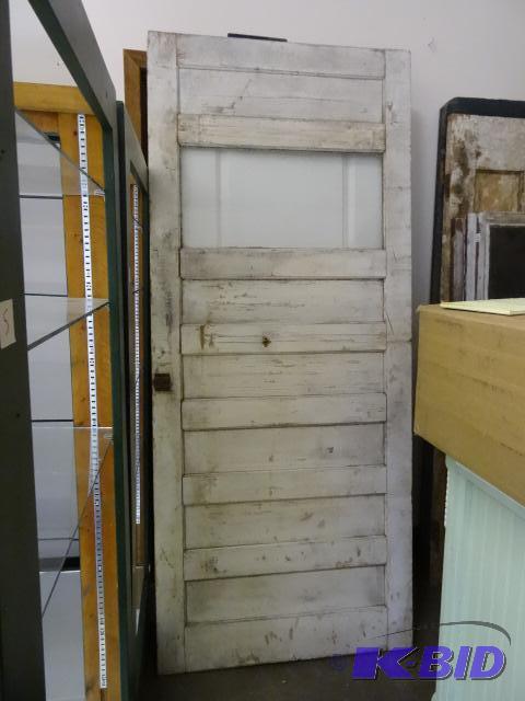 36 X 84 Vintage Door with Glass Window...