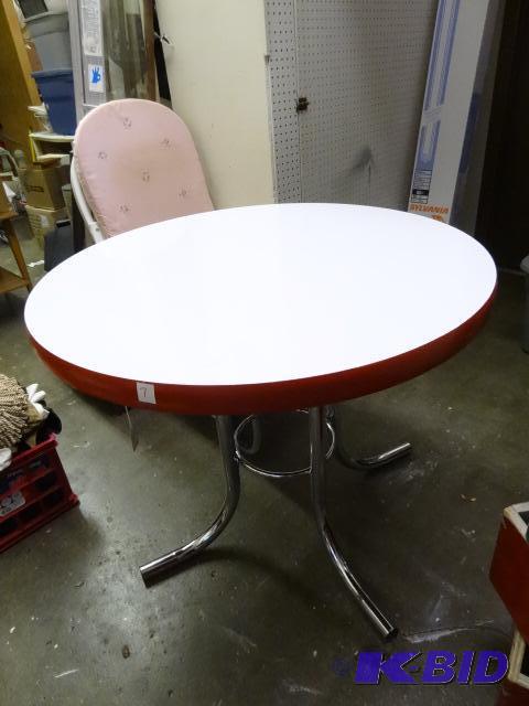 Metal Frame Table with Laminate Top 38 X 30...
