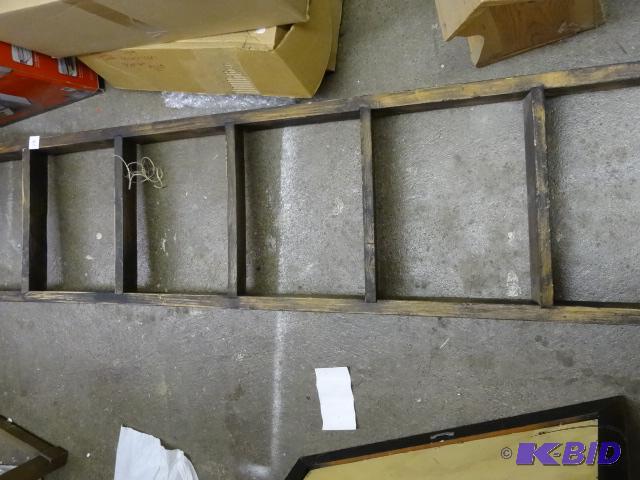 41&quot Wood Shelf. Wood Ladder which hooks ...
