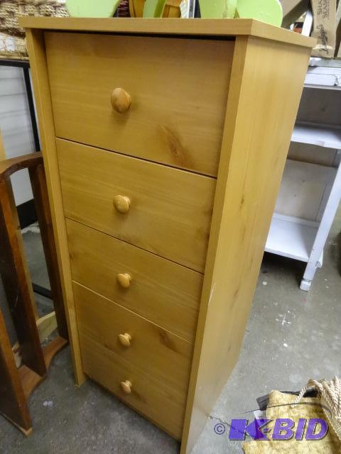 5 Drawer Laminate Garment Dresser 17 X 16 X 4...