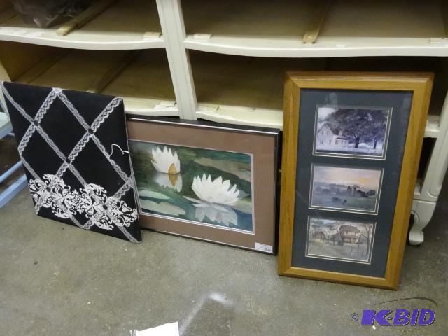 2 Prints and 1 Wall Hanging Dcor Piece...