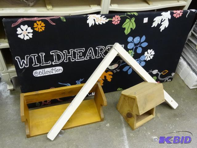Wood Bird House. Wood Shelf. Wood L Bracket 4...