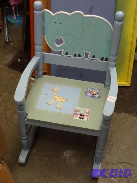 Kids Wood Rocking Chair...