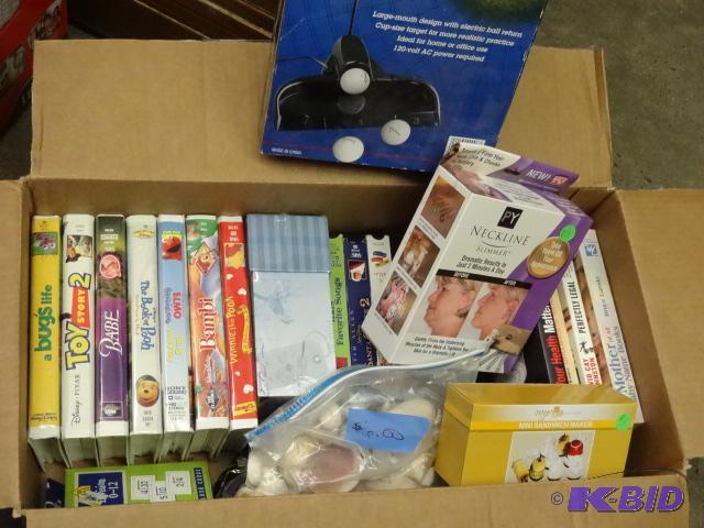 Misc Disney VHS Tapes, Neckline Slimmer, Seas...