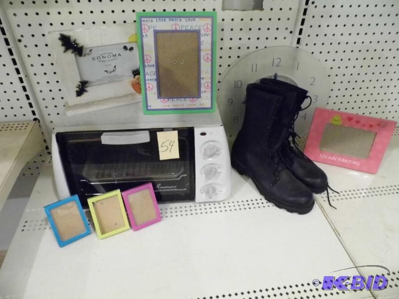 Toaster Oven, Boots, Frames