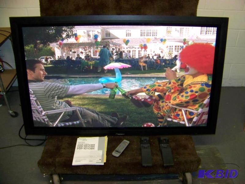 lot 1 image: Pioneer, 60, Plasma Monitor with Remote Control, Stand and Wall Mount