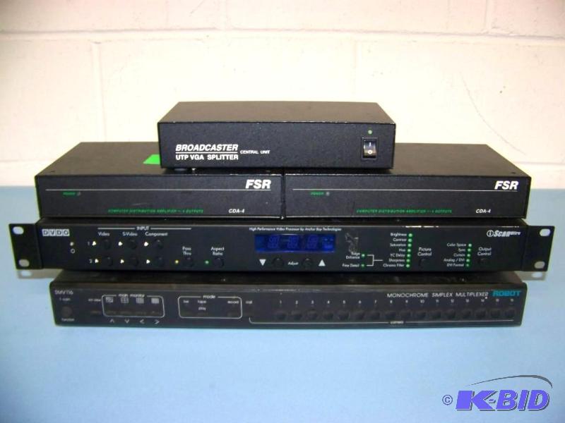 lot 107 image: Lot of Audio  Video (AV) Splitter, Amplifier, Multiplexer and more