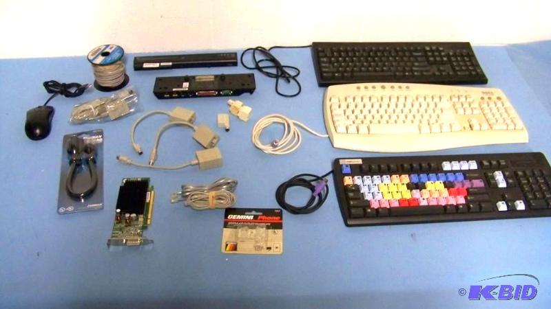 lot 119 image: Lot of Computer  PC Keyboards and Accessories