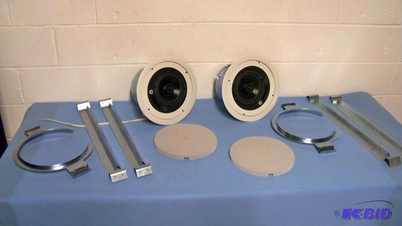 lot 34 image: (2) Atlas Sound, Strategy II, 6, Coaxial Ceiling Speakers