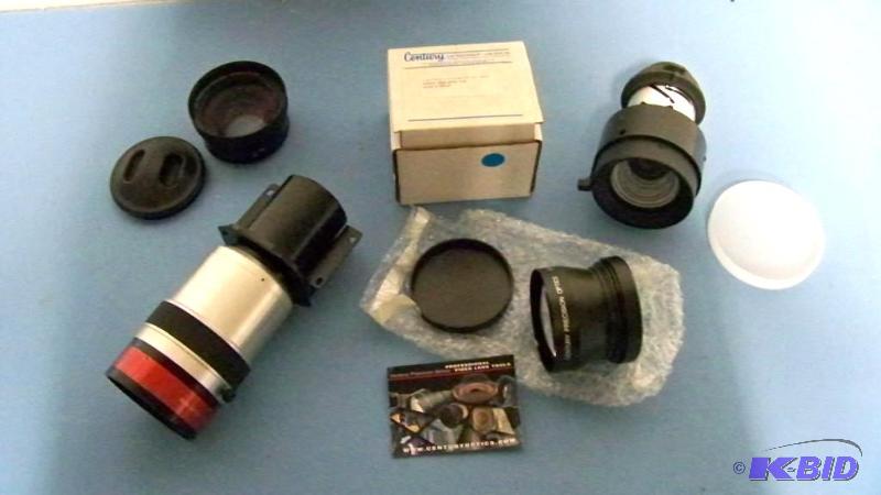 lot 58 image: Lot of Professional Video Camera Lens and Sony, Video Projector Lenses