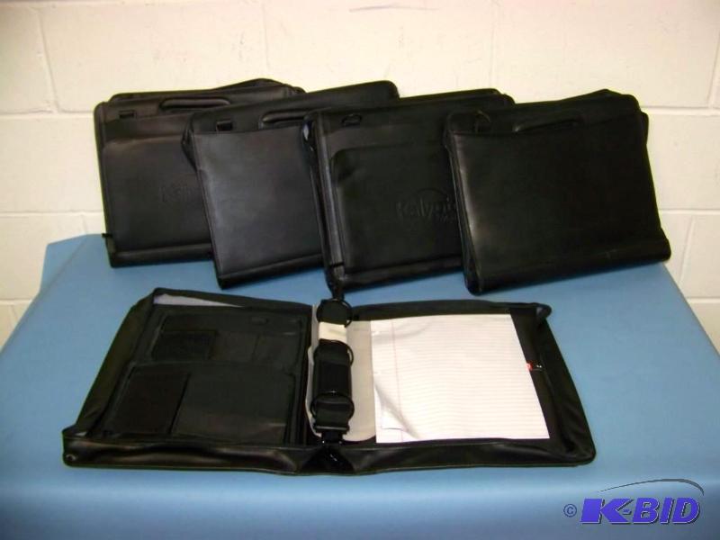 lot 64 image: (5) Black, Leather Organizers  Daily Planners