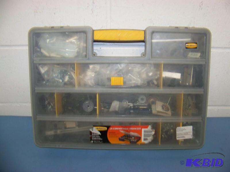 lot 67 image: Workforce, 25 Compartment Organizer filled with PartsAccessoriesHardware