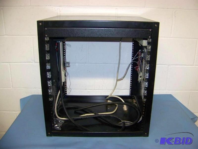 lot 73 image: Winsted, Metal, Audio Video (AV) EquipmentComponent Rack with mounted Power Strips