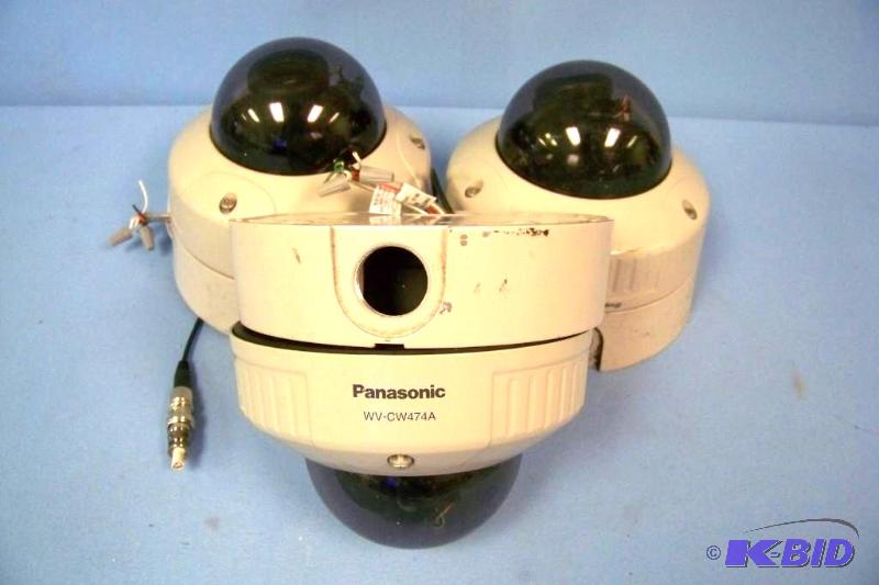 lot 11 image: (3) Panasonic All-Weather, Vandal proof Surveillance Cameras