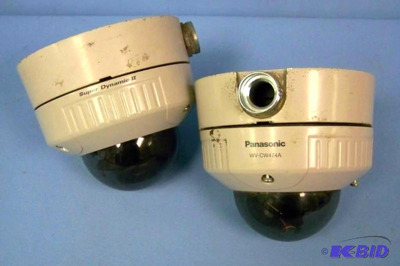 lot 12 image: (2) Panasonic All-Weather, Vandal proof Surveillance Cameras