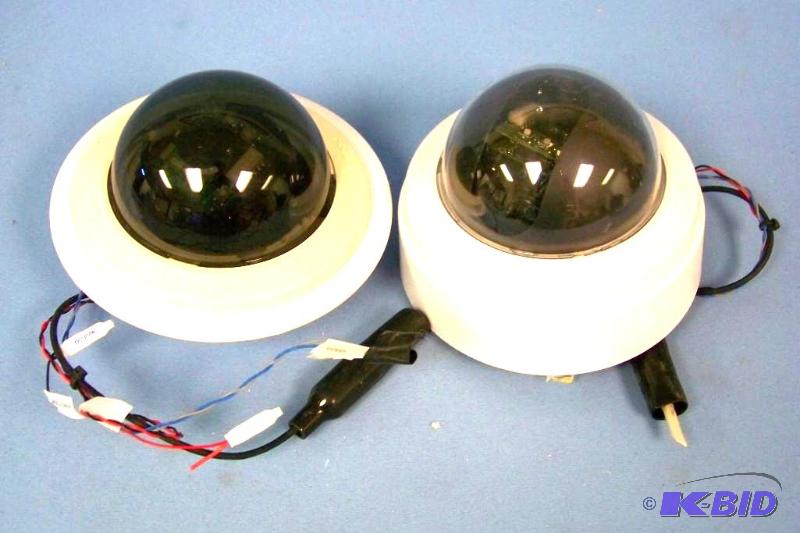 lot 24 image: (3) Pelco Indoor High-Resolution Mini-Dome Color Cameras