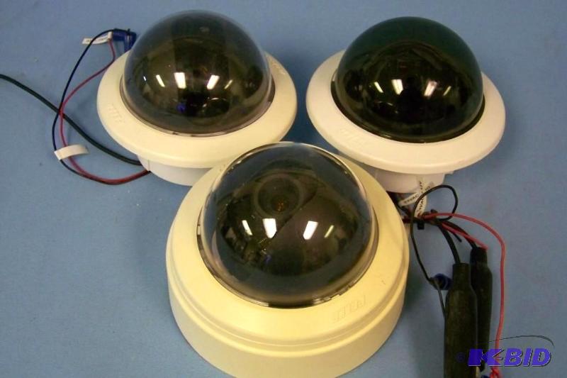 lot 27 image: (3) Pelco Indoor High-Resolution Color Cameras