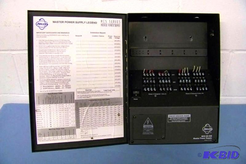 lot 37 image: Pelco MCS 16-10B Indoor Power Supply Box