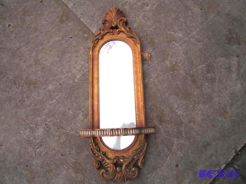 Mirror and shelf