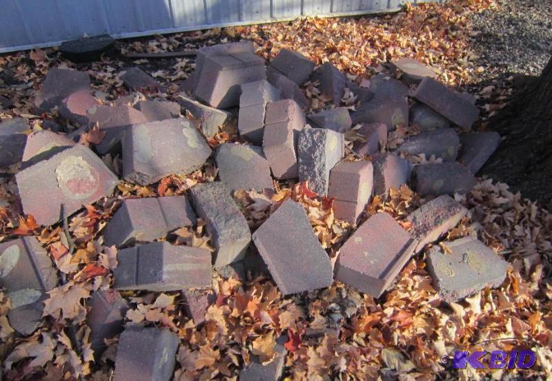 Pile of landscape blocks.